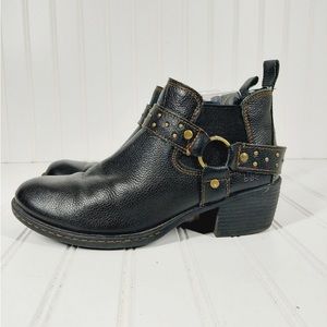 Born BOC Claudette Black Leather
Western Cowboy Biker Studded Ankle Boots 8.5M